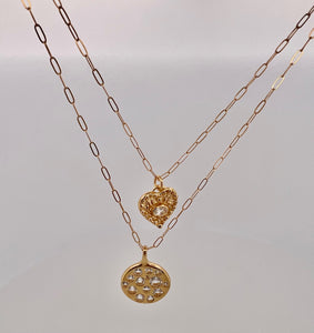 Topaz Coin Necklace