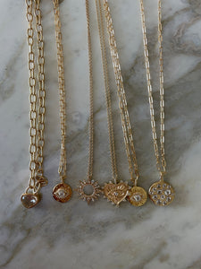 Topaz Coin Necklace