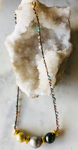 Multi-Color South Sea Pearl Necklace
